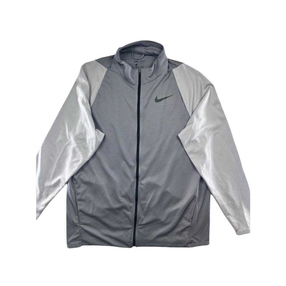 Nike Men's Epic Knit Training Jacket Size‎ L Gray Black Full Zip Athletic